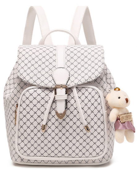 BACKPACK-8872-1 WHITE - Click Image to Close