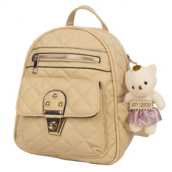 BACKPACK-W3691-BEIGE - Click Image to Close